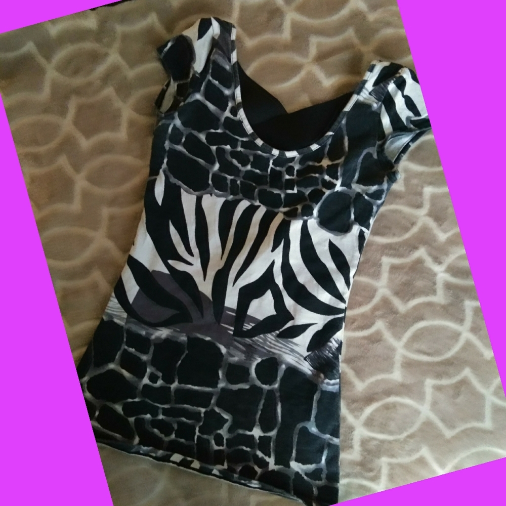 Wet Seal Animal Print Top XS